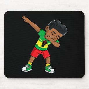 Mousepad Dabbing Black King Junetets Brown Skin Boys Kids