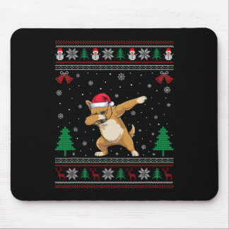 Mousepad Dabbing Brussel Griffon Dog Santa Hat Garotas