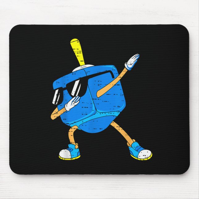 Mousepad Dabbing Dreidel Hanukkah Dancing Chanukah Toddler  (Frente)