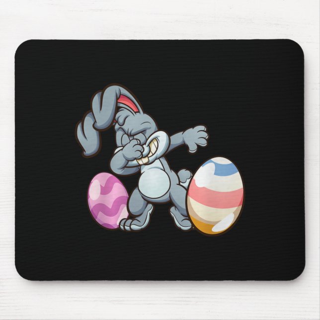Mousepad Dabbing Easter Bunny Premium Tri-blend  (Frente)