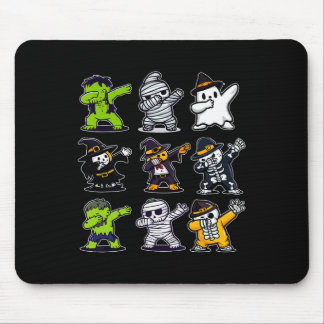 Mousepad Dabbing Halloween Boys Skeleton Zombie Scary Pumpk