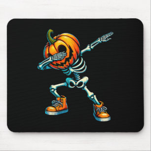 Mousepad Dabbing Halloween Skeleton Boys Trick Trey Funny