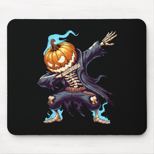 Mousepad Dabbing Halloween Skeleton Monster Dab Spooky Boys (Frente)
