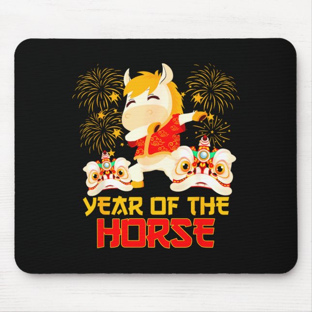Mousepad Dabbing Horse Chinese New Year Of The Horse2026  (Frente)