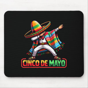 Mousepad Dabbing Mexicano Poncho Cinco De Mayo Fiesta 1
