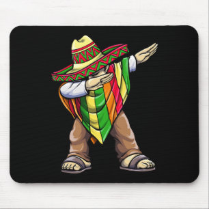 Mousepad Dabbing Poncho Mexicano Cinco De Mayo