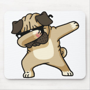 Mousepad Dabbing Pug Puppy