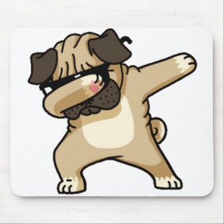 Mousepad Dabbing Pug Puppy