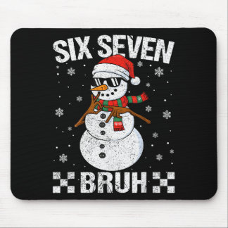 Mousepad Dabbing Santa Snowman 6 7 Meme Christmas Six Seven