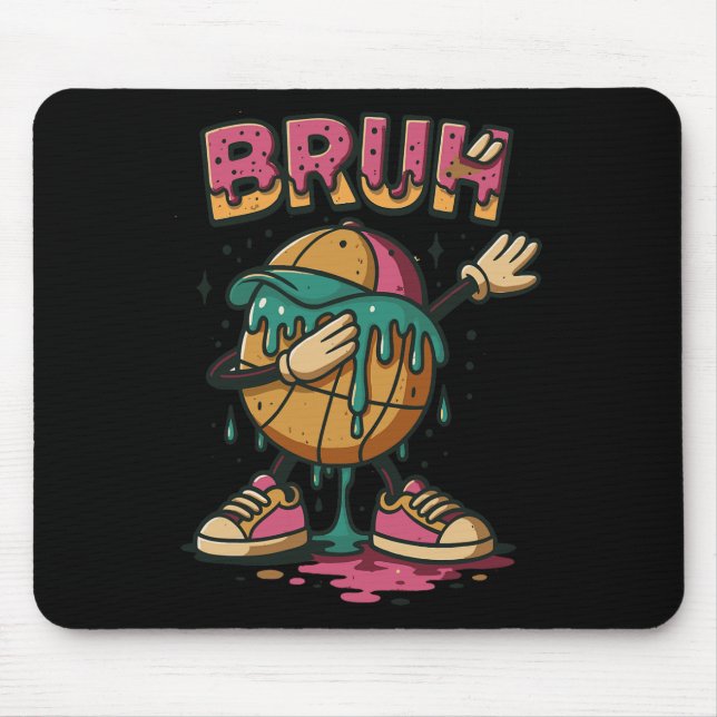 Mousepad Dabbing Sketll Drip Bruh Sketll Drip Sorvete Ck  (Frente)