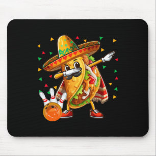 Mousepad Dabbing Taco tocando Boliche Cinco de Mayo Player