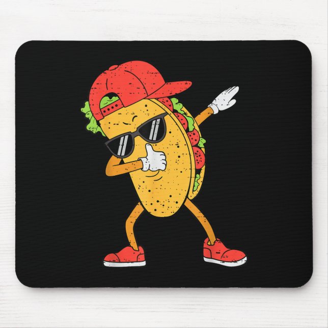 Mousepad Dabbing Tacos Dab Cinco De Mayo Mexicanos Toddl (Frente)