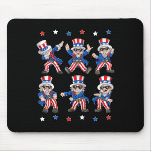 Mousepad Dabbing Tio Sam 4 De Julho Boys Girls Kids Danc
