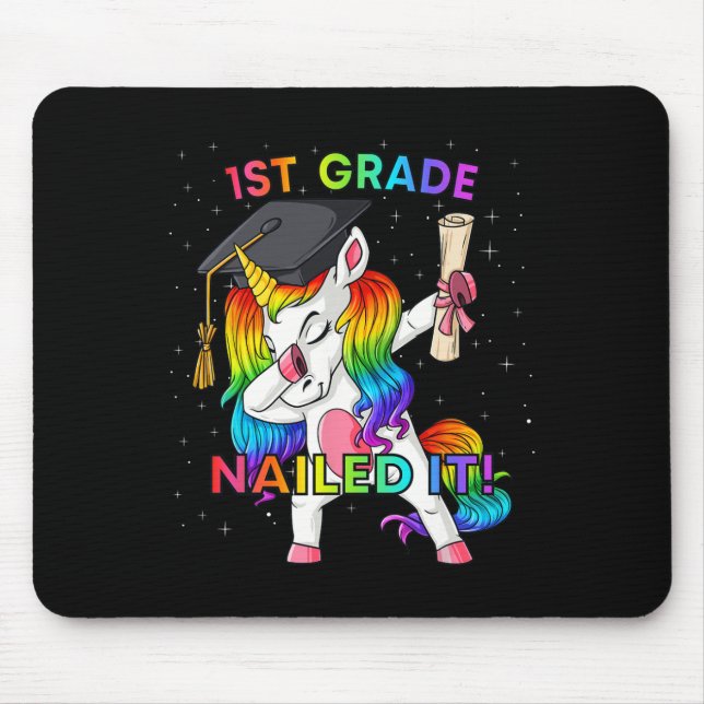 Mousepad Dabbing Unicorn 1rua Graduation Gir (Frente)