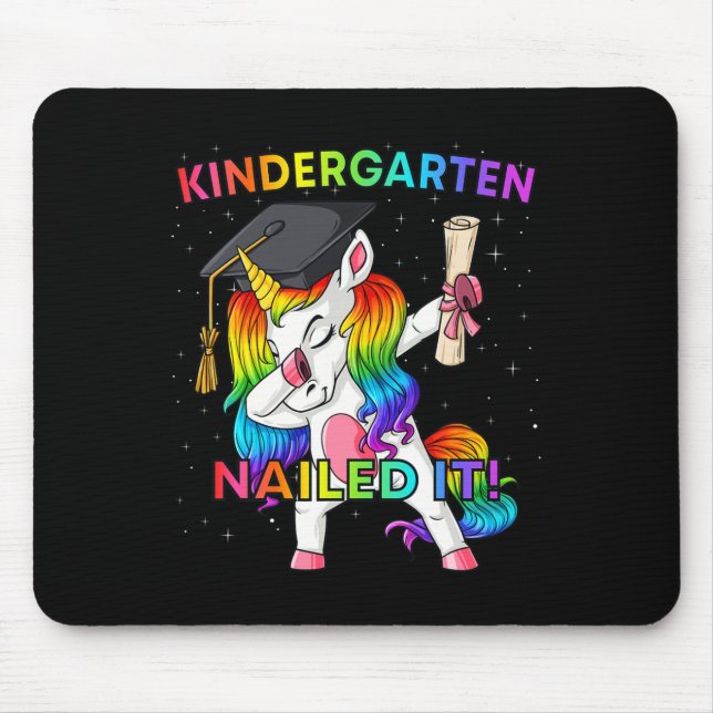 Mousepad Dabbing Unicorn Kindergarten Nails (Frente)