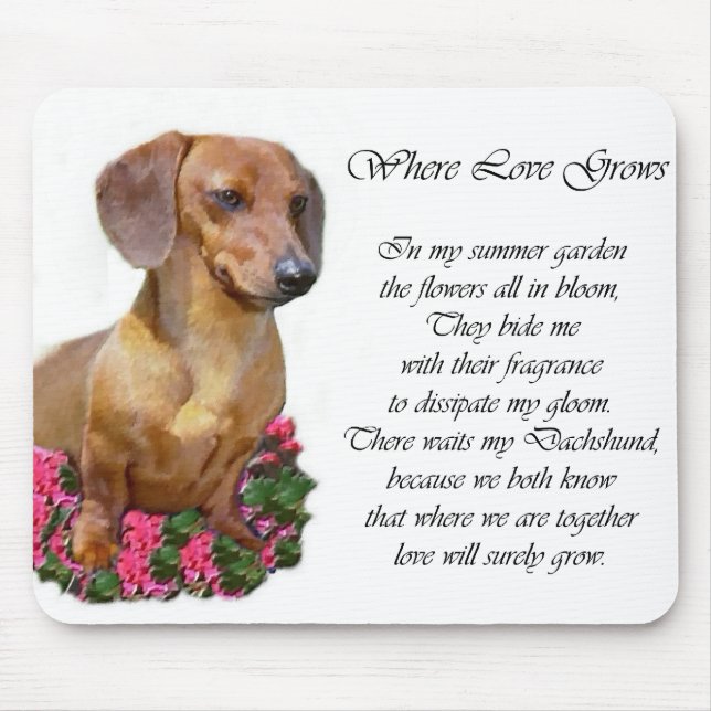 Mousepad Dachshund Art Gifts (Frente)
