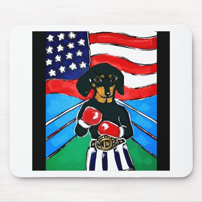 Mousepad Dachshund Boxer (Frente)