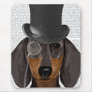 Mousepad Dachshund, Chapéu Formal e Chapéu