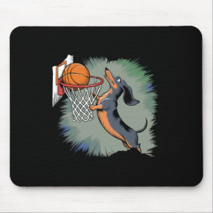 Mousepad Dachshund Chiweenie Wiener Dog Brincando Esqueleto