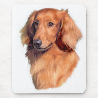 Mousepad Dachshund de cabelos compridos