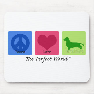 Mousepad Dachshund do amor da paz
