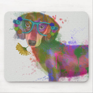 Mousepad Dachshund e Óculos - Lixeira