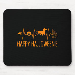 Mousepad Dachshund Feliz no Halloween Cachorro Wiener Fofo