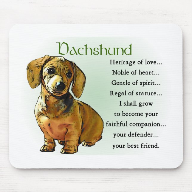 Mousepad Dachshund Gifts (Frente)