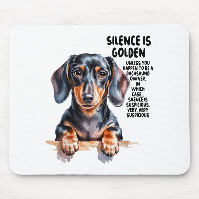 Mousepad Dachshund Ideas For Women &amp; Novelty Miniature  (Frente)