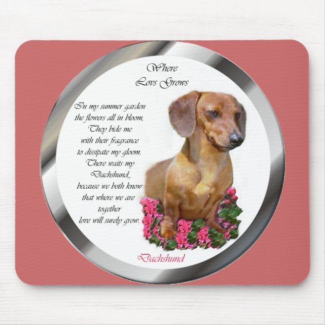 Mousepad Dachshund Lovers Doxie (Frente)