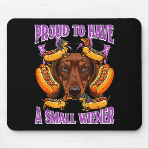 Mousepad Dachshund orgulhoso de ter uma pequena salsicha fr