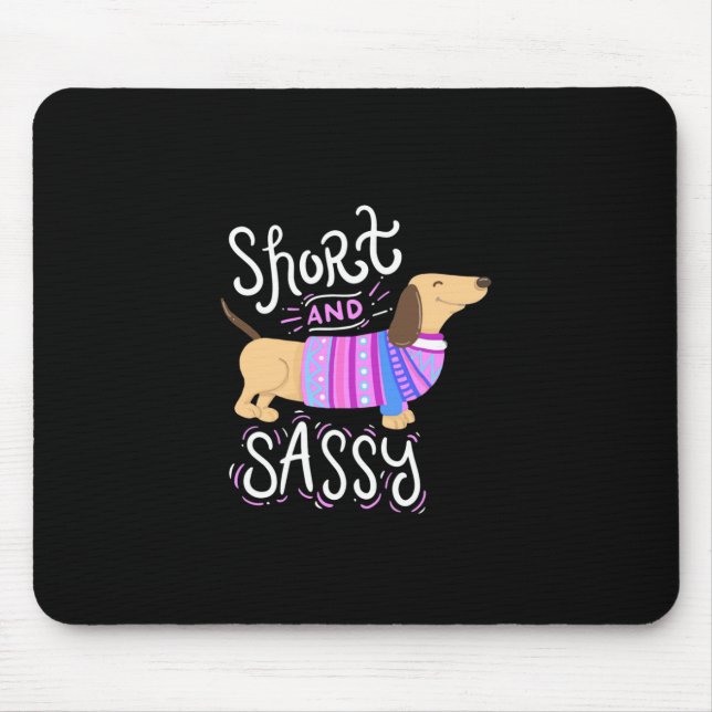 Mousepad Dachshund Short E Sassy (Frente)
