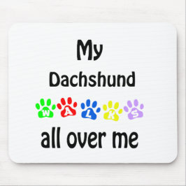 Mousepad Dachshund Walks Design