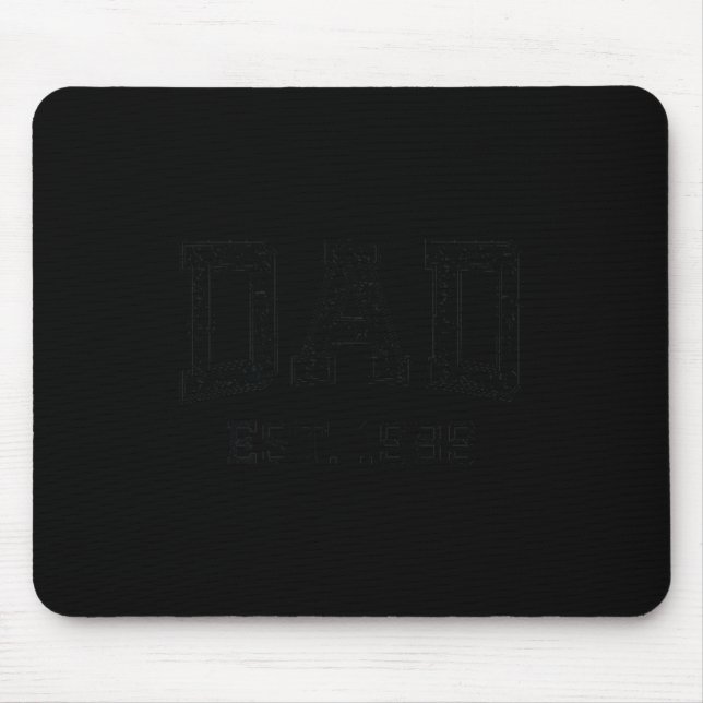 Mousepad Dad Est 1989 Dad D Husband Father Grandpa  (Frente)