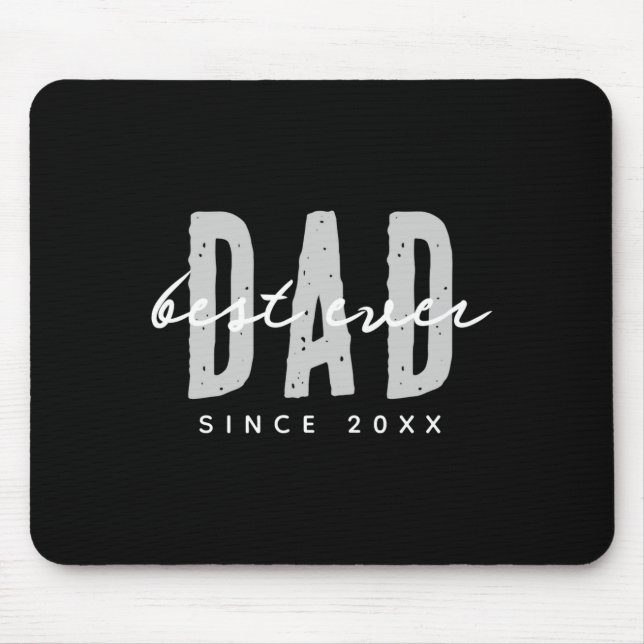 Mousepad Dad Ever Since 20xx Modern Simple Preppy  (Frente)