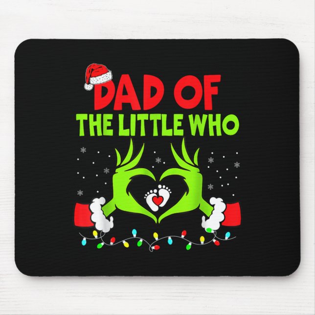 Mousepad Dad Of The Little Who Funny Christmas Pregnancy An (Frente)
