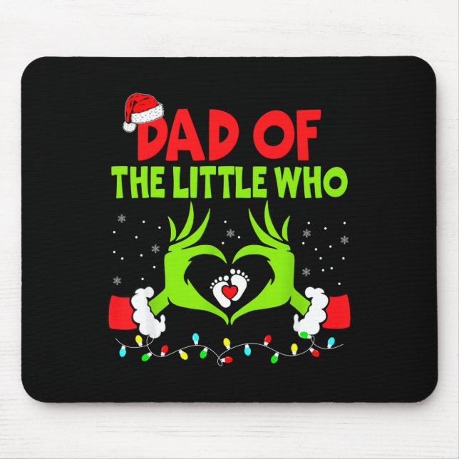 Mousepad Dad Of The Little Who Funny Christmas Pregnancy An (Frente)