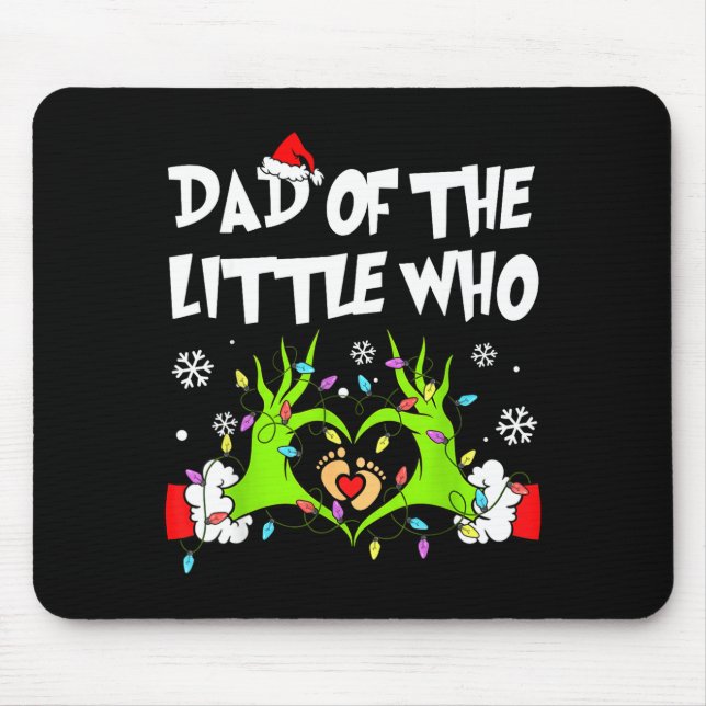 Mousepad Dad Of The Little Who Funny Christmas Pregnancy An (Frente)