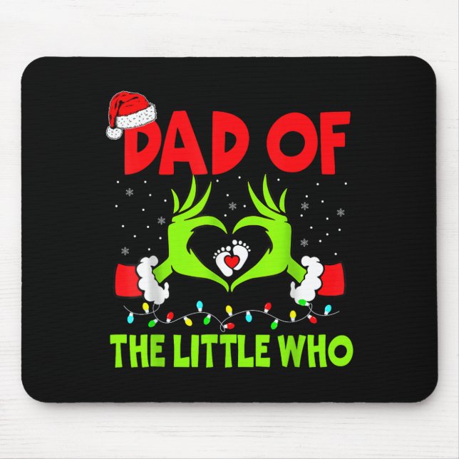 Mousepad Dad Of The Little Who Funny Christmas Pregnancy An (Frente)
