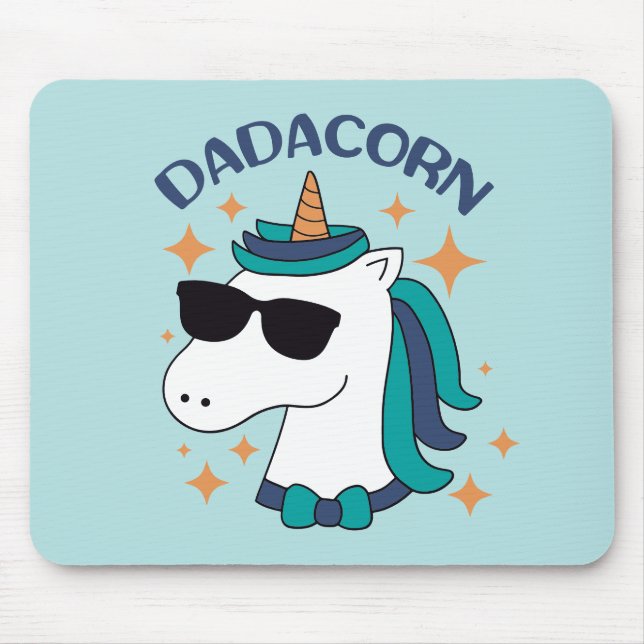 Mousepad Dadacorn com óculos de sol (Frente)