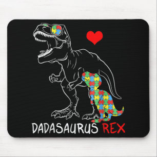 Mousepad Dadasaurus Rex Autismo Sensibilização Orgulhosa Pa