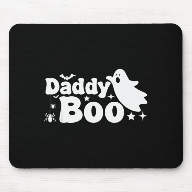 Mousepad Daddy Boo Funny Ghost Halloween Family Matching  (Frente)