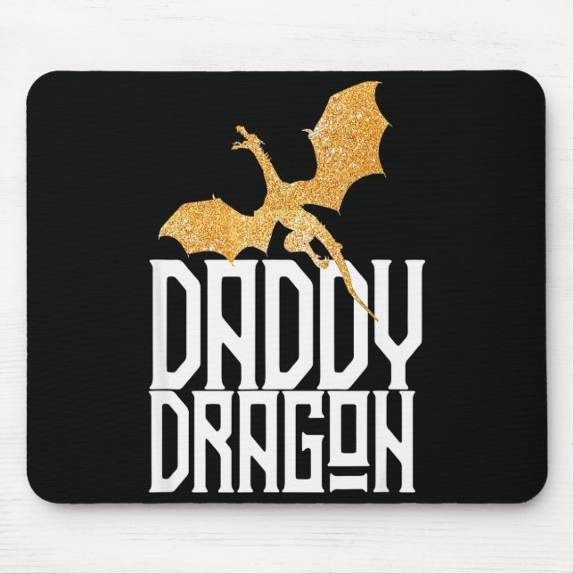 Mousepad Daddy Dragon Christmas Shirt Matching Family Dad H (Frente)