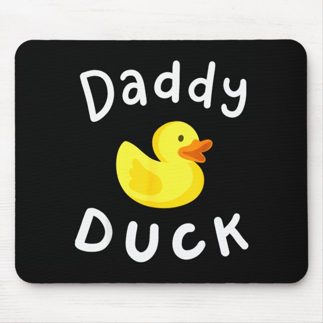 Mousepad Daddy Duck Birthday Rubber Duck Lover Family Match (Frente)