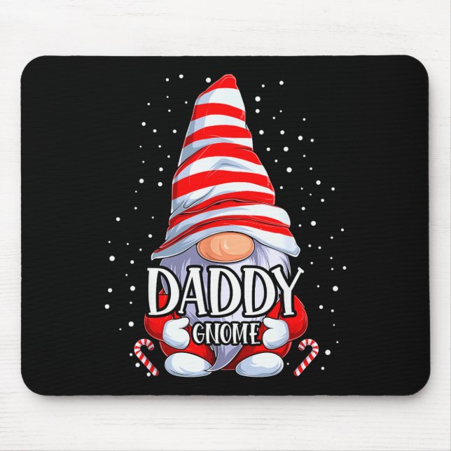 Mousepad Daddy Gnome Christmas Pajamas Matching Family Grou (Frente)