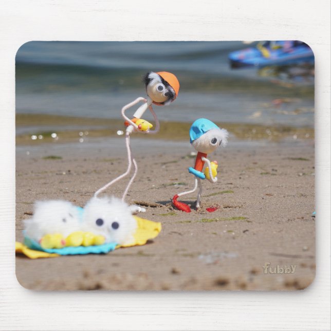 Mousepad Dagje strand van de Fubby's (Frente)