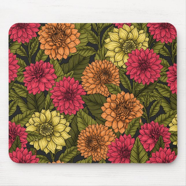 Mousepad Dahlia jarden (Frente)
