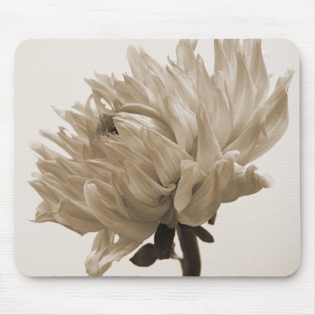 Mousepad dahlia sepia impressão (Frente)