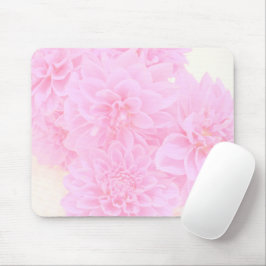 Mousepad Dahlias Em Rosa Suave