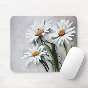 Mousepad Daisies On Grunge